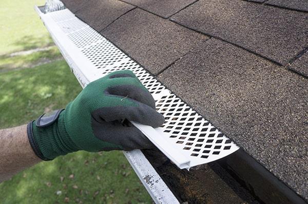 gutter guards help to prevent debris from clogging up your gutters, reducing the need for frequent cleaning and maintenance